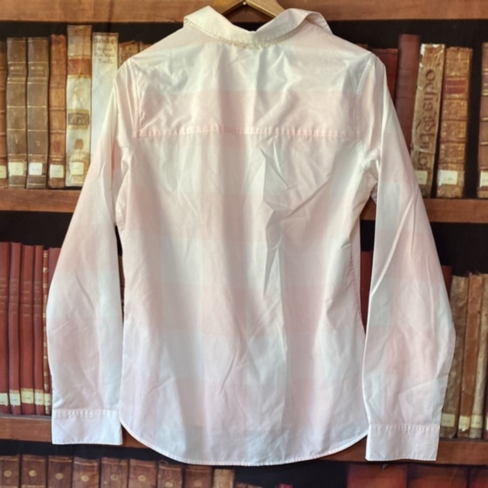 Patagonia Women’s Pink White Plaid Button Down Shirt Medium - Picture 4 of 4